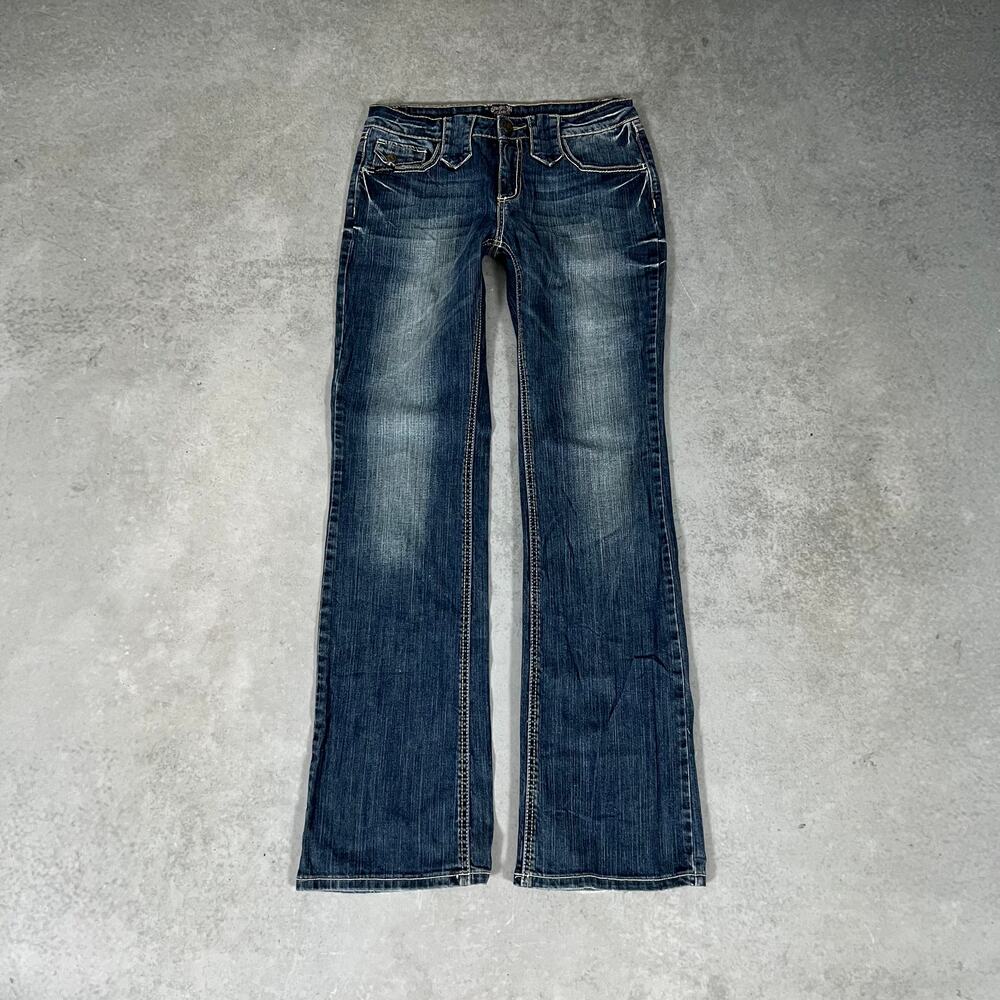 Bootcut Mid Rise Cowgirl Up Stretch Western Flare Women’s Denim Jeans Size: 6